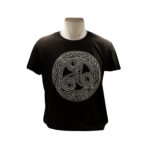 Camiseta negra Trisquel de Asturias vista frontal | Asturias Encantada
