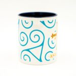 Taza cerámica Cruz de la Victoria Asturias detalle | Asturias Encantada