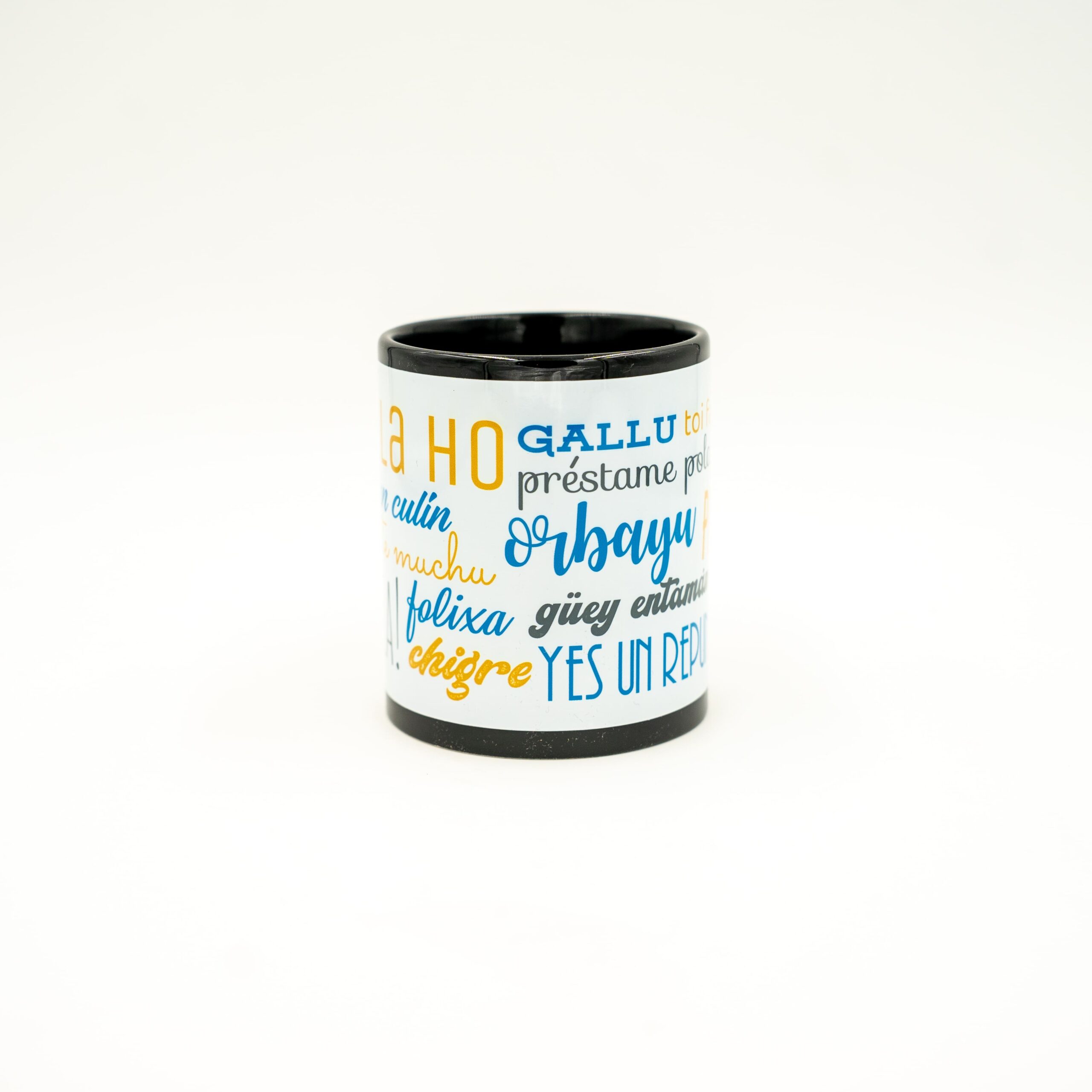 Taza cerámica Frases N'Asturianu detalle | Asturias Encantada