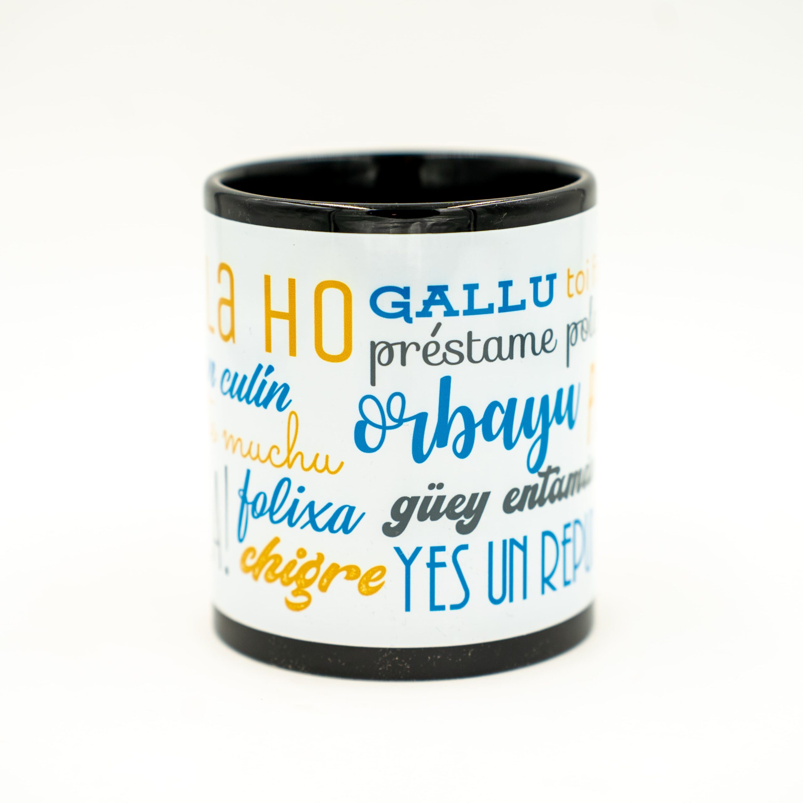 Taza cerámica Frases N'Asturianu detalle | Asturias Encantada
