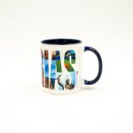 Taza cerámica Composición de Asturias detalle | Asturias Encantada