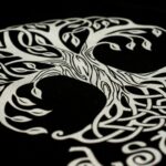 Tote bag negra Árbol de la Vida Asturias | Asturias Encantada