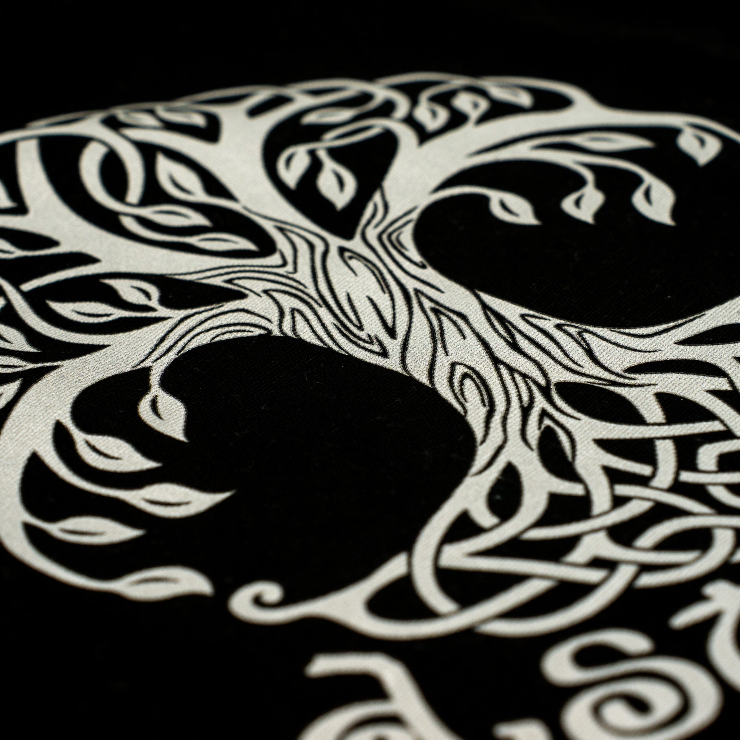 Tote bag negra Árbol de la Vida Asturias | Asturias Encantada
