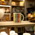 Taza cerámica Trisquelinos Asturias frontal | Asturias Encantada